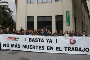 sindicatos manifestandose