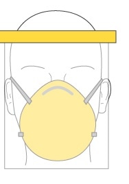 material de protección adecuado