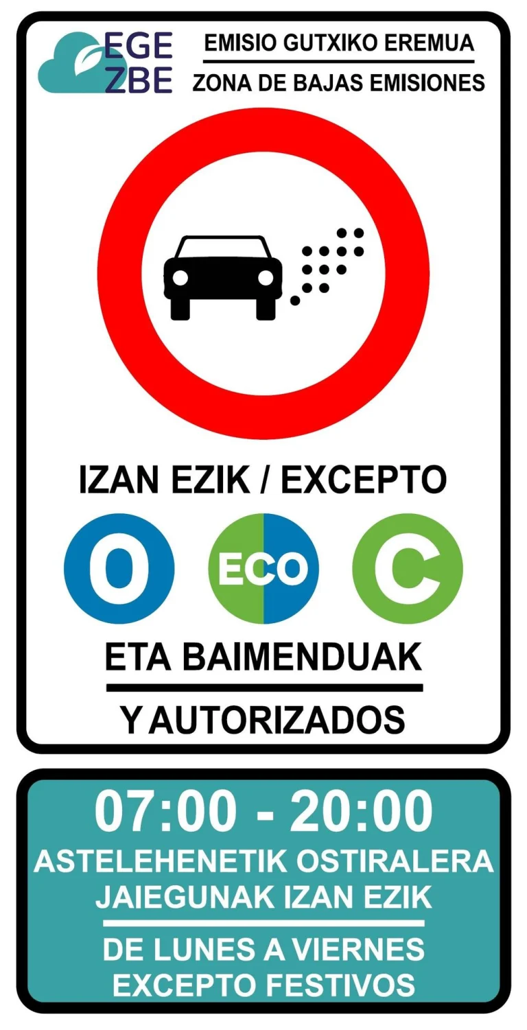 Zona de Bajas Emisiones de Bilbao (ZBE): dudas más habituales