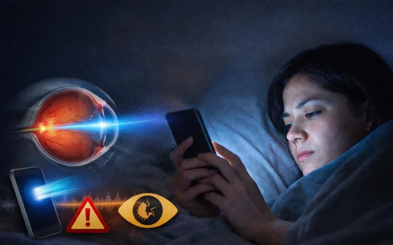 Móvil en la Oscuridad: riesgos para tu salud visual